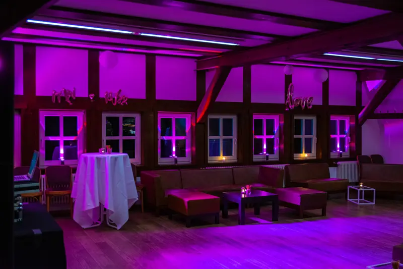 DJ Bad Belzig Hochzeit & Event Christian Libor - Springbachmühle - Ambiente-Beleuchtung