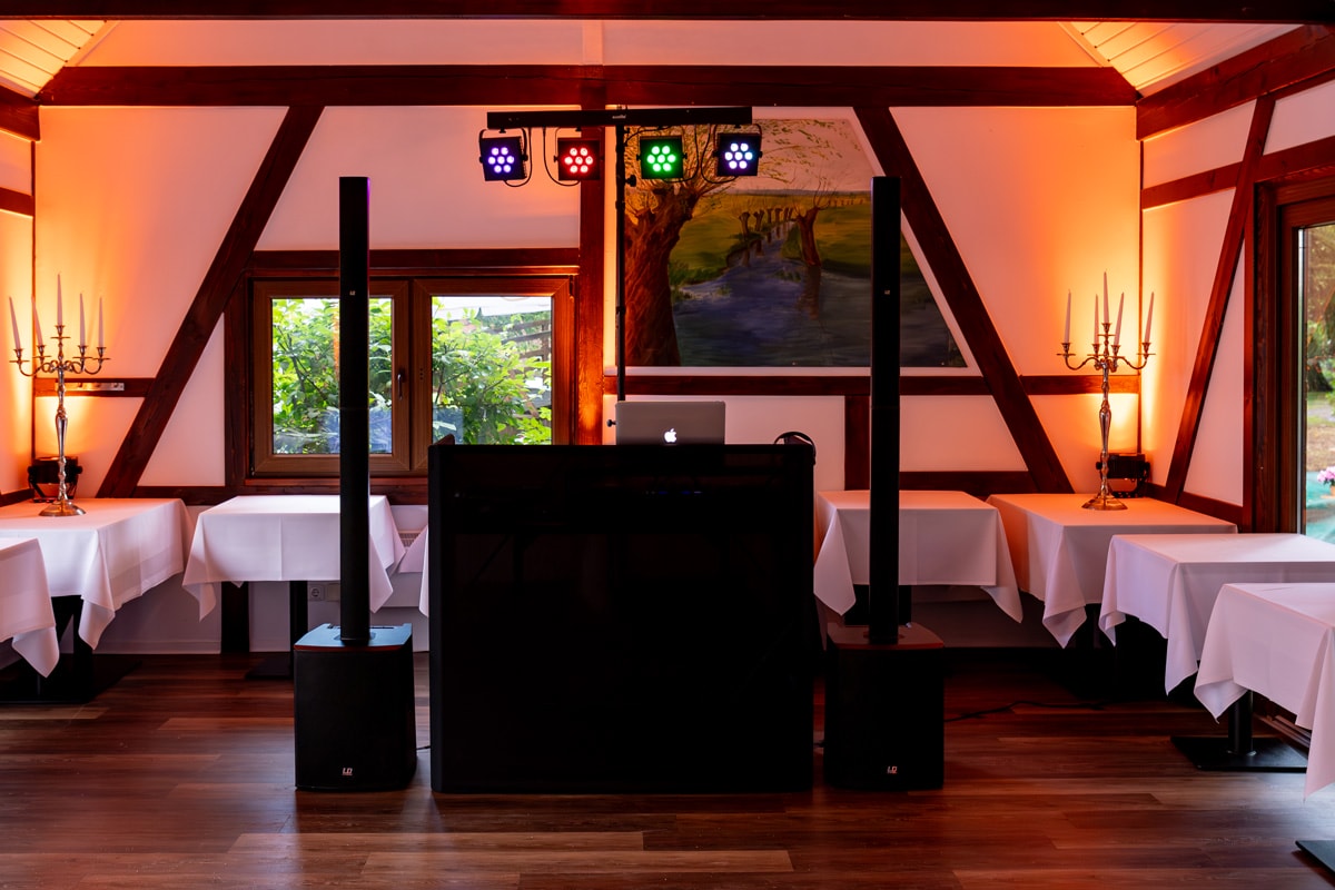 DJ Spreewald Hochzeit Christian Libor - Gasthaus Hirschwinkel Hotelanlage Starick - Technik